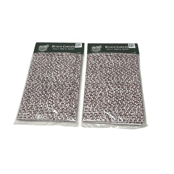 Bristol Cornship Felt Brick Road, and  Vinyl‎ Stone Road Village Accessory - Picture 3 of 7